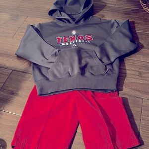 ⚾️🍿🏟️ TEXAS RANGERS WORLD SERIES CHAMPS ⭐️⭐️ boys size 7/8 outfit